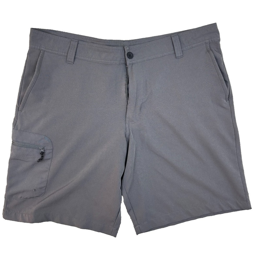MAGELLAN Outdoors Men's 36 Fish Gear Shorts Gray